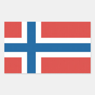 Norwegian Flag Rectangular Sticker