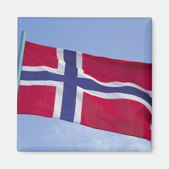 Norwegian flag RF) Magnet (Front)