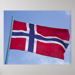 Norwegian flag RF) Poster
