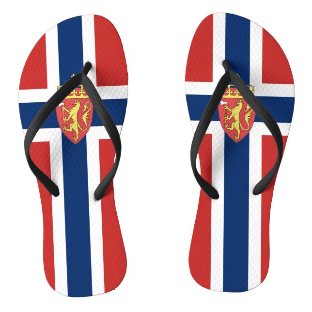 Norwegian flag thongs (Footbed)