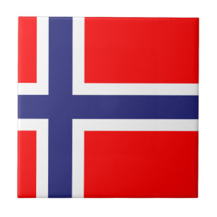 Norwegian flag tile