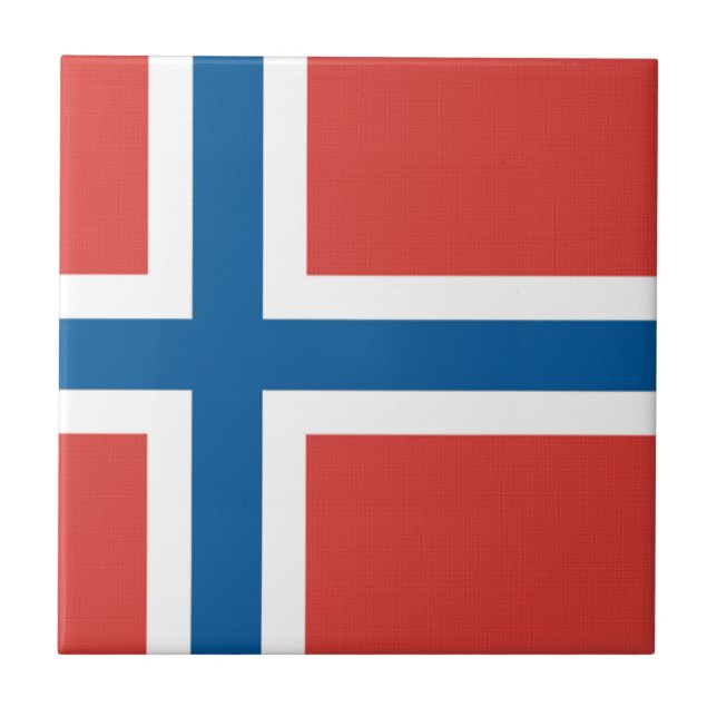 Norwegian Flag Tile (Front)