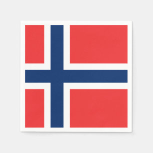 Norwegian Flags Napkin