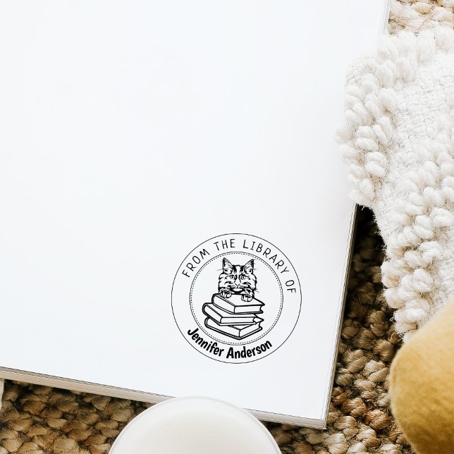 Norwegian Forest Cat, Book From the Library Of  Rubber Stamp (Creator Uploaded)