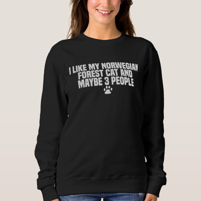 Norwegian Forest Cat Breed Sweatshirt (Front)