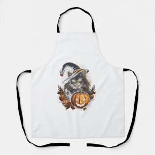 Norwegian Forest Cat Cat Halloween Graphic Tees fo Apron