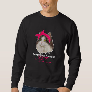 Norwegian Forest Cat Mum Cute Mother S Day For Cat Sweatshirt