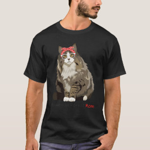 Norwegian Forest Cat Mum Retro Mothers Day Sweatsh T-Shirt