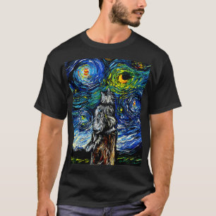 Norwegian Forest Cat Night T-Shirt