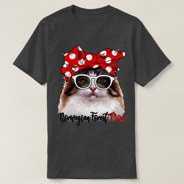 Norwegian Forest Cat Shirt Norwegian Forest Cat Mo (Design Front)