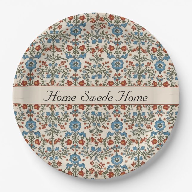 Norwegian Garden, custom Paper Plate (Front)