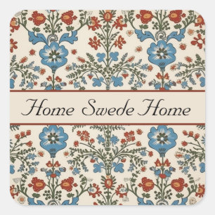 Norwegian Garden, custom Square Sticker