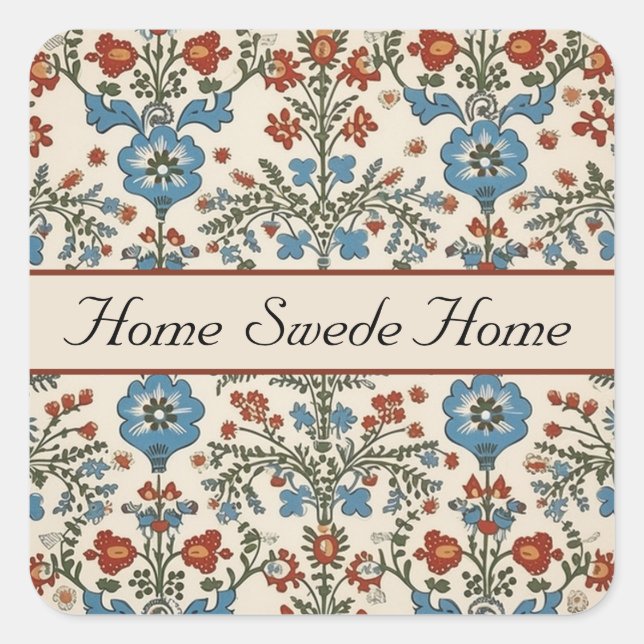 Norwegian Garden, custom Square Sticker (Front)