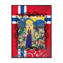 Norwegian Girl in Bunad