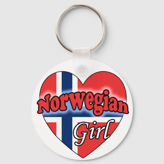 Norwegian Girl Key Ring (Front)