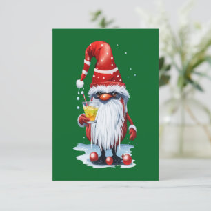 Norwegian Gnome Holding A Hot Toddy Invitation