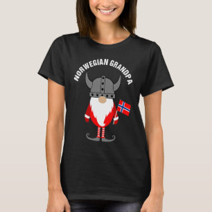 Norwegian Grandpa Father's Day Tomte Gnome Norway T-Shirt