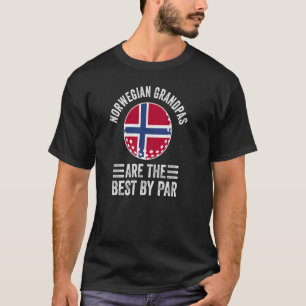 Norwegian Grandpas Are The Best By Par Golf Granda T-Shirt