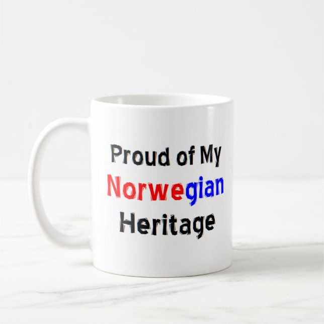 norwegian heritage coffee mug (Left)