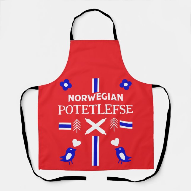 Norwegian Lefse Flatbread Apron (Front)