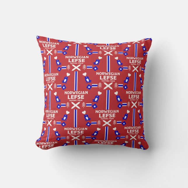 Norwegian Lefse Flatbread Apron Cushion (Front)