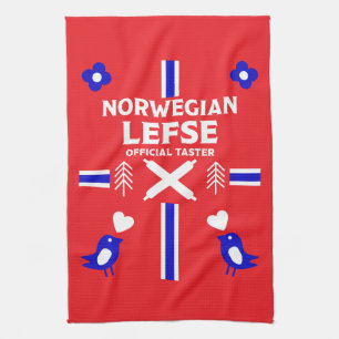 Norwegian Lefse Flatbread Apron Tea Towel