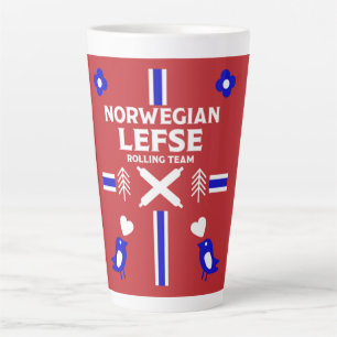 Norwegian Lefse Flatbread   Latte Mug