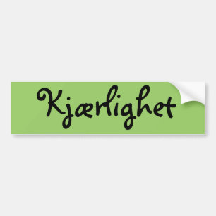 Norwegian Love Bumper Sticker