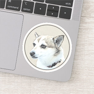 Norwegian Lundehund Painting - Original Dog Art