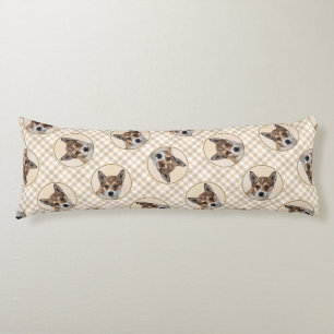 Norwegian Lundehund Painting Original Dog Art Body Cushion