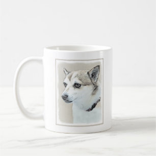 Norwegian Lundehund Painting - Original Dog Art Coffee Mug