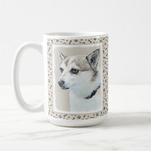 Norwegian Lundehund Painting - Original Dog Art Coffee Mug