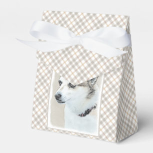 Norwegian Lundehund Painting - Original Dog Art Favour Box