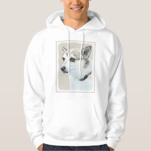 Norwegian Lundehund Painting - Original Dog Art Hoodie