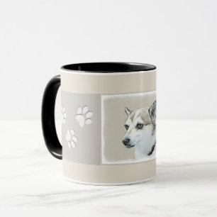Norwegian Lundehund Painting - Original Dog Art Mug