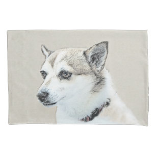 Norwegian Lundehund Painting - Original Dog Art Pillowcase