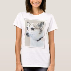 Norwegian Lundehund Painting - Original Dog Art T-Shirt