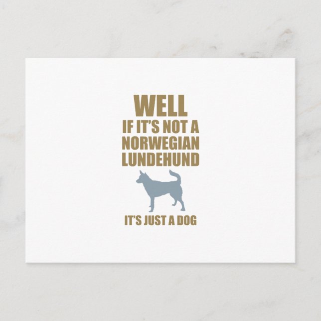 Norwegian Lundehund Postcard (Front)