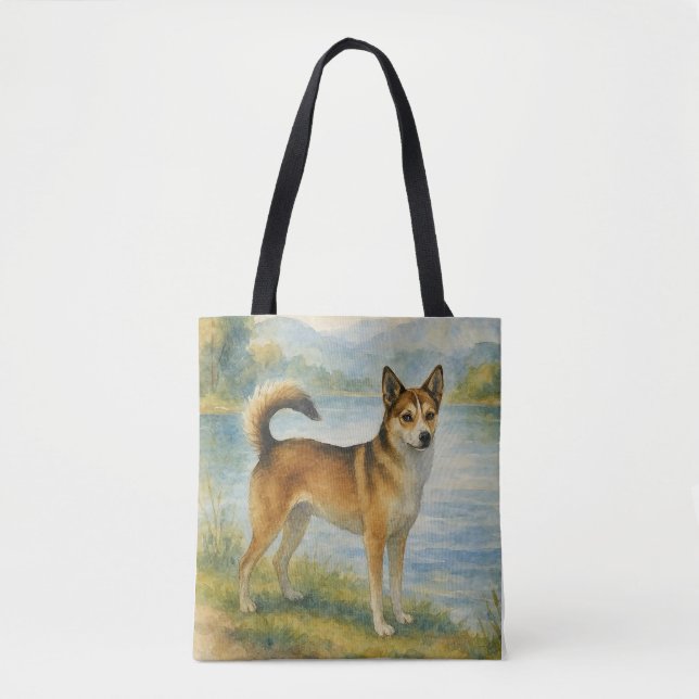 Norwegian Lundehund Tote Bag (Front)