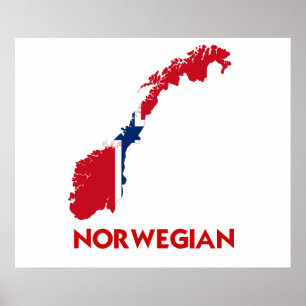 NORWEGIAN MAP POSTER