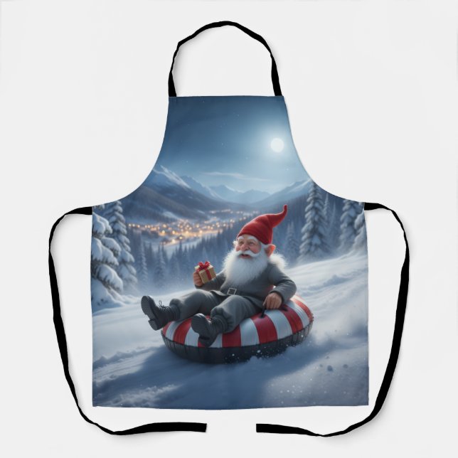 Norwegian Nisse Sledding, Apron (Front)