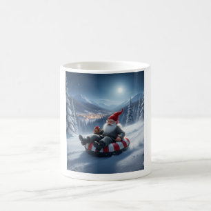 Norwegian Nisse Sledding, Coffee Mug
