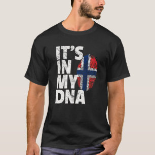 Norwegian Norway Flag IT's IN MY DNA Christmas Gif T-Shirt