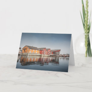 Norwegian Painted Houses Card