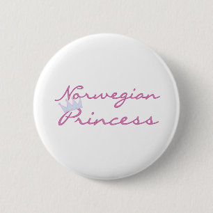 Norwegian Princess 6 Cm Round Badge