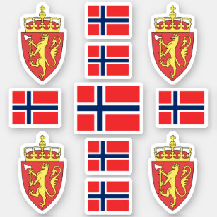 Norwegian state symbols / coat of arms and flag