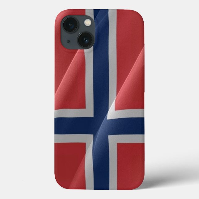 Norwegian waving Flag - Case-Mate iPhone Case (Back)