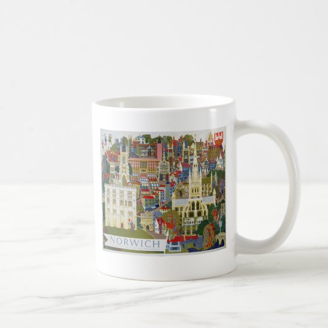 Norwich England Coffee Mug (Right)