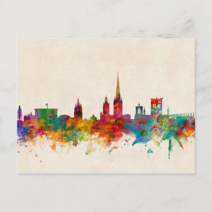 Norwich England Skyline Postcard