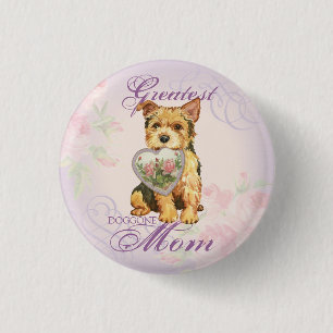 Norwich Heart Mum 3 Cm Round Badge